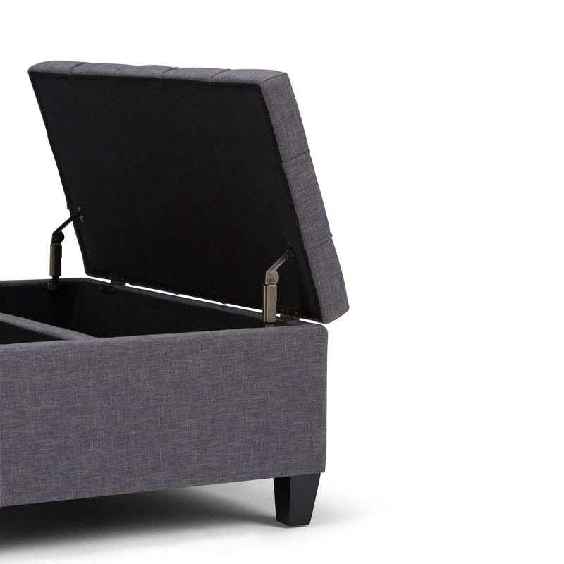 Harrison - Upholstered Coffee Table Storage Ottoman - R&R Furniture Gallery (Fountain Valley, CA)