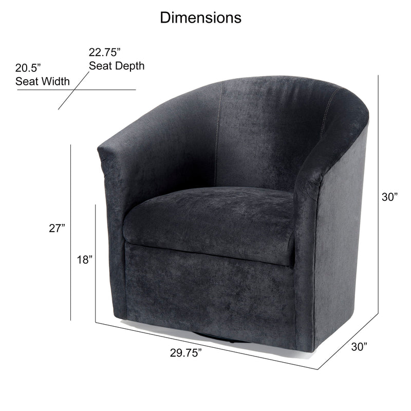Eden - Swivel Chair With Upholstery And Hardwood Frame - R&R Furniture Gallery (Fountain Valley, CA)