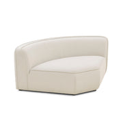 Travie - Upcycled Linen Wedge Corner Chair - Sand - R&R Furniture Gallery (Fountain Valley, CA)