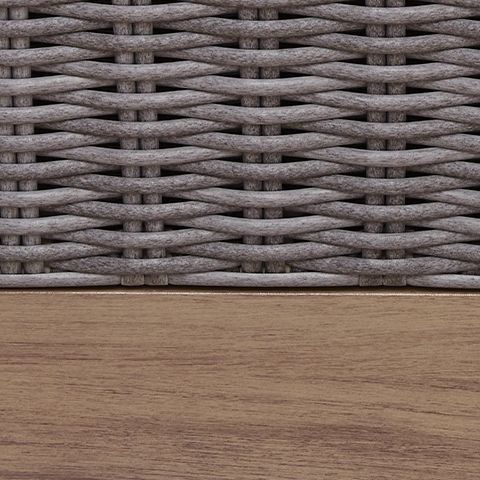 Harmony Headlands - Swivel Lounge With Cushion - Natural / Gray - R&R Furniture Gallery (Fountain Valley, CA)