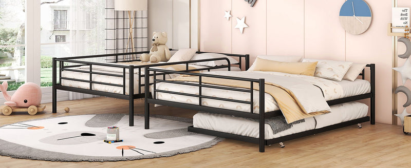 Steel construction bunk bed by DreamHaus featuring sturdy frame and space-saving design, ideal for modern bedrooms.