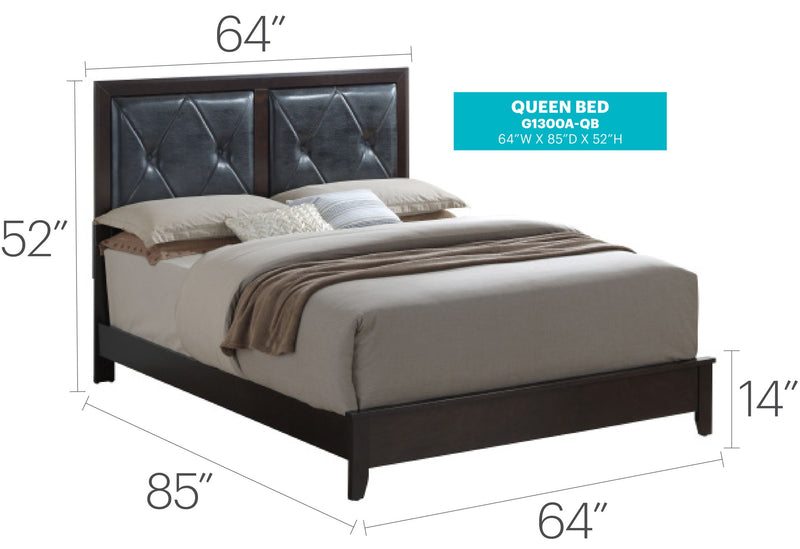 Padded Headboard Bed - R&R Furniture Gallery (Fountain Valley, CA)