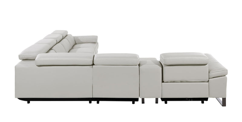 1246 - 7-Piece L-Shaped Modular Power Reclining Sectional With 3 Power Recliners And Power Headrests