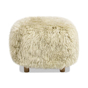 Enchante - New Zealand Sheepskin Rectangular Accent Ottoman - Taupe / Natural - R&R Furniture Gallery (Fountain Valley, CA)