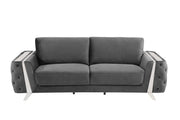 1051 - Contemporary Velvet Sofa - R&R Furniture Gallery (Fountain Valley, CA)