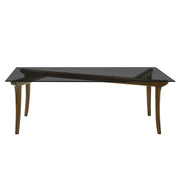 Danzel - Dining Table With Glass Top - Vintage Oak - R&R Furniture Gallery (Fountain Valley, CA)