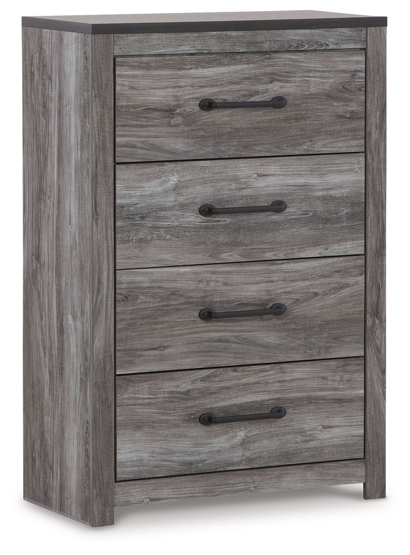 Bronyan - Four Drawer Chest - Dark Gray - R&R Furniture Gallery (Fountain Valley, CA)