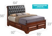 Storage Bed Elegant Transitional - R&R Furniture Gallery (Fountain Valley, CA)