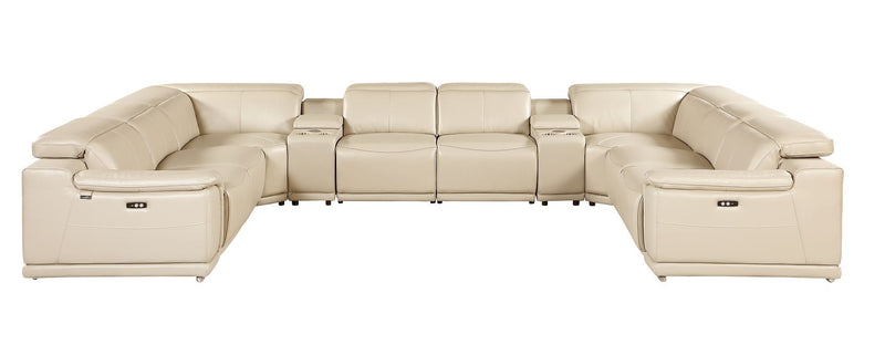 9762 - 10-Piece U Shaped Sectional Sofa With 4 Power Recliners
