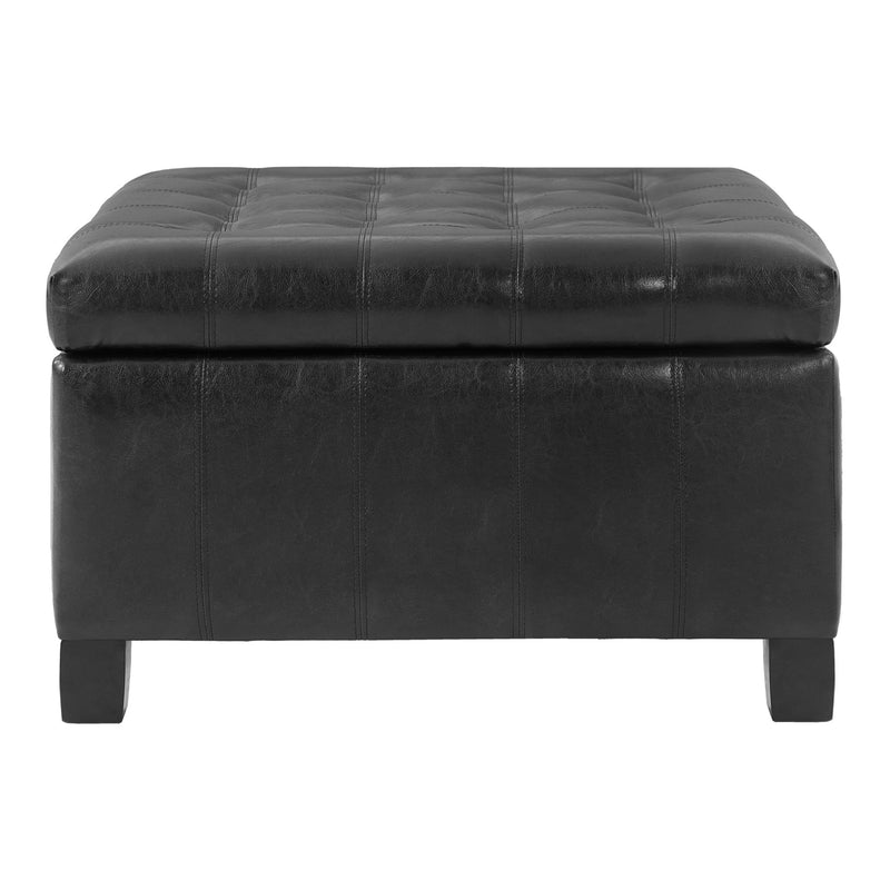 Square Tufted Indoor Ottoman With Lift-Top Storage - R&R Furniture Gallery (Fountain Valley, CA)