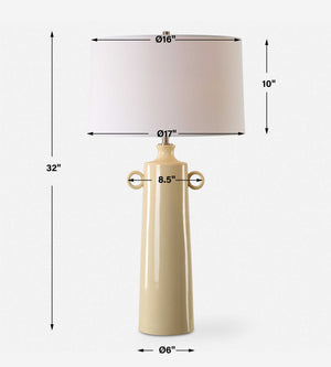 Florero - Pale Yellow Table Lamp