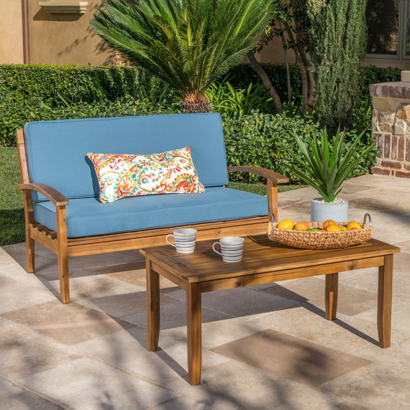 Outdoor Chat Set With Coffee Table And Loveseat - R&R Furniture Gallery (Fountain Valley, CA)