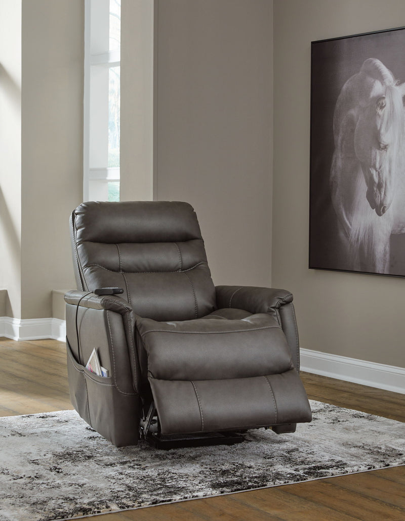 Strawbill - Power Lift Recliner - R&R Furniture Gallery (Fountain Valley, CA)
