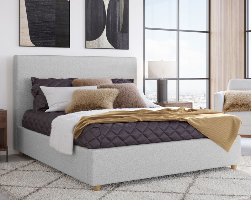 Olivia California King-Size Upholstered Platform Bed in Linen (2026)