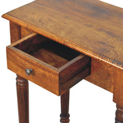 Turned Leg Writing Desk - Chestnut - R&R Furniture Gallery (Fountain Valley, CA)