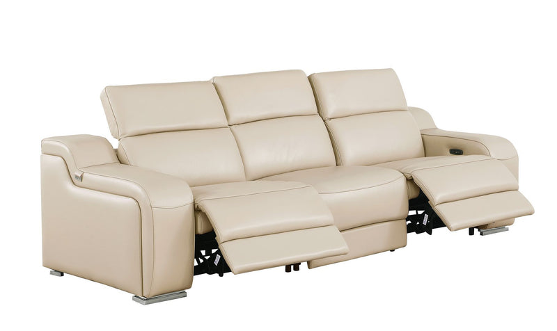 1116 - 6-Piece Modular Power Reclining Sofa, Loveseat & Chair Set In With 5 Power Recliners & Power Headrests