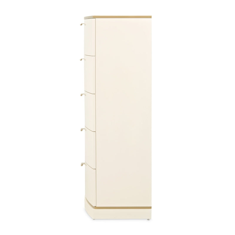 La Terrazza - 5-Drawer Chest - Creamy Pearl - R&R Furniture Gallery (Fountain Valley, CA)