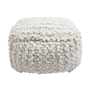 Cathy - Woven Pouf - Cream - R&R Furniture Gallery (Fountain Valley, CA)