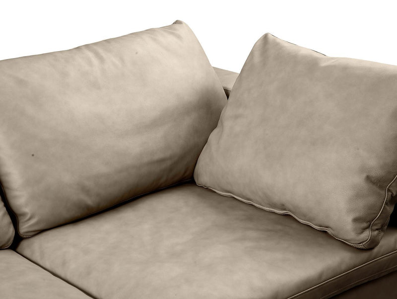 1100 - 6-Piece Right Arm Facing 3-Seat Sectional (Top-Grain Italian Leather)