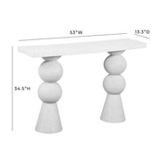 Lupita - Console Table - White - R&R Furniture Gallery (Fountain Valley, CA)