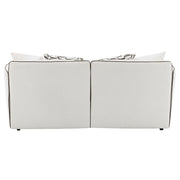Yolanda - Loveseat With 4 Pillows - Beige Chenille - R&R Furniture Gallery (Fountain Valley, CA)