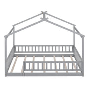 Bed House Bed Frame With Fence - R&R Furniture Gallery (Fountain Valley, CA)