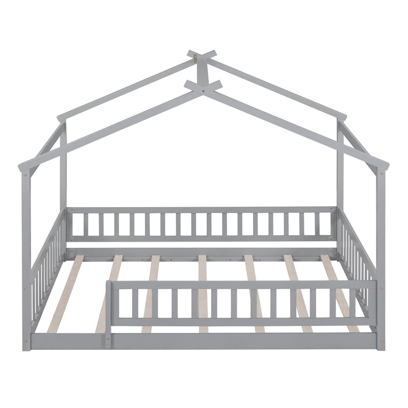 Bed House Bed Frame With Fence - R&R Furniture Gallery (Fountain Valley, CA)