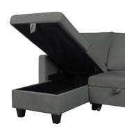 Nova - Reversible Sleeper Sectional Sofa With Storage Chaise - R&R Furniture Gallery (Fountain Valley, CA)