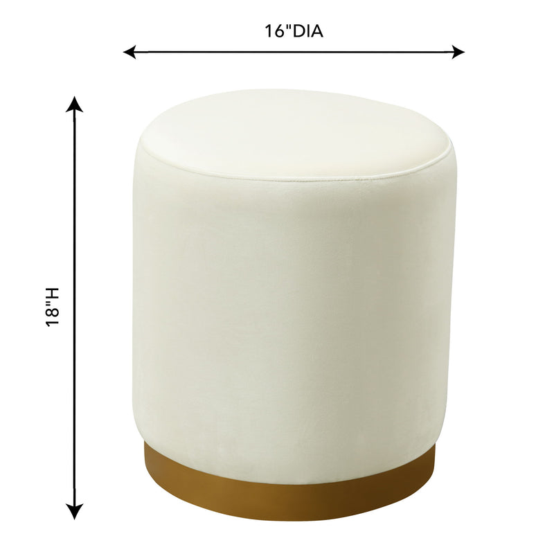 Opal - Velvet Ottoman - R&R Furniture Gallery (Fountain Valley, CA)