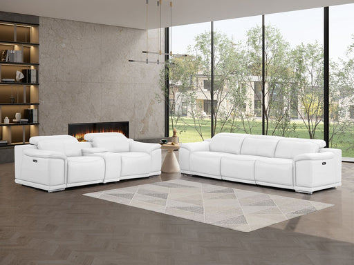 2679 - Genuine Leather Reclining Set (Sofa And Loveseat With 5 Power Recliners) - R&R Furniture Gallery (Fountain Valley, CA)