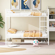 Metal Bunk Bed With Shelf And Guardrails - R&R Furniture Gallery (Fountain Valley, CA)