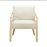 Dixie - Chenille Velvet Accent Chair - Cream - R&R Furniture Gallery (Fountain Valley, CA)