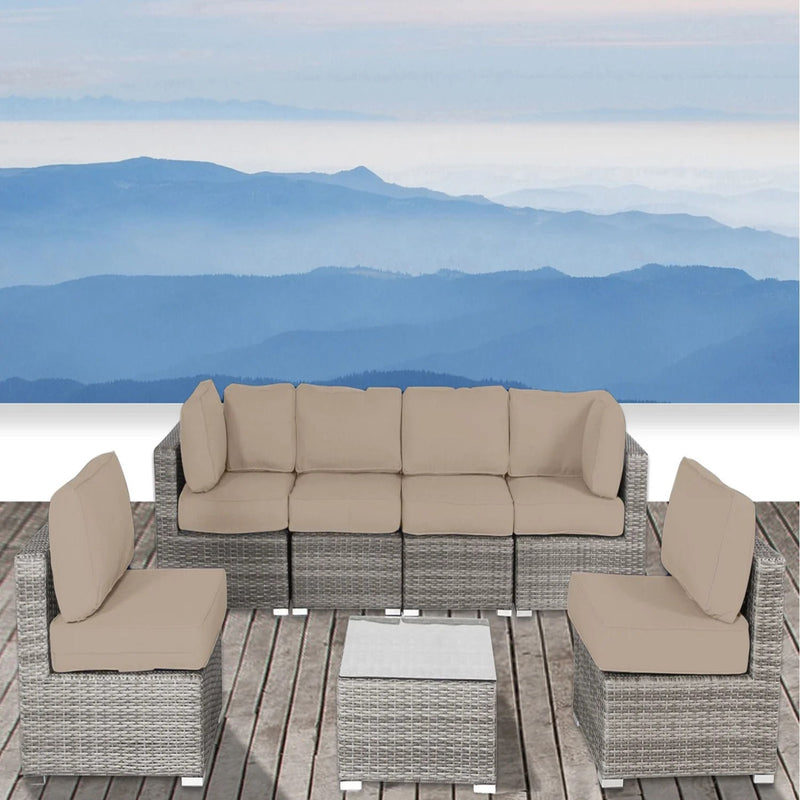 Outdoor Wicker Seating Group With Cushions - R&R Furniture Gallery (Fountain Valley, CA)