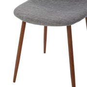 Modern Minimalist Fabric Dining Chair With Iron Legs - R&R Furniture Gallery (Fountain Valley, CA)