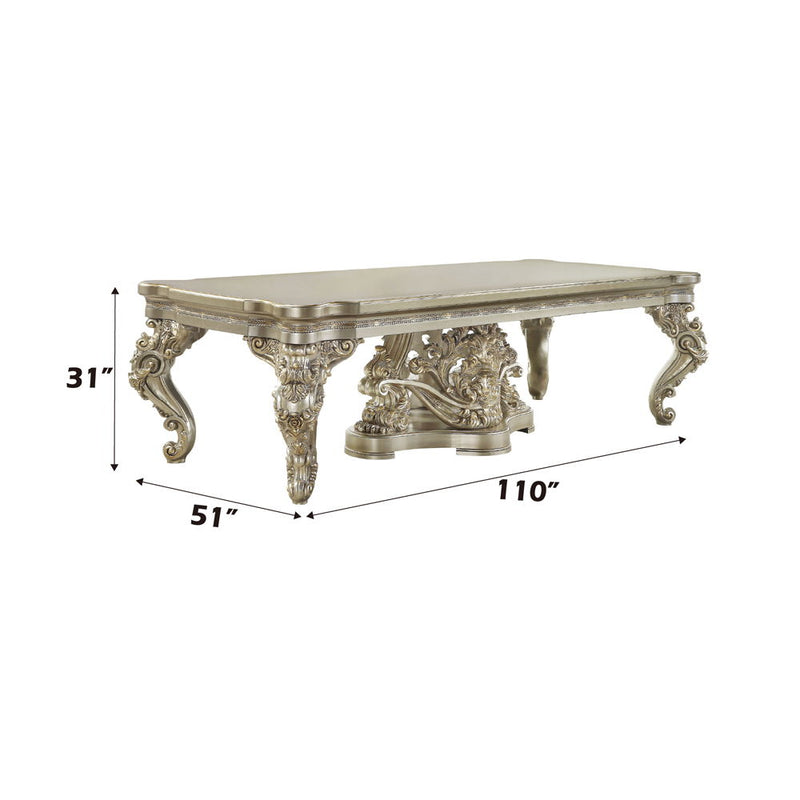 Danae - Dining Table - Champagne & Gold - R&R Furniture Gallery (Fountain Valley, CA)
