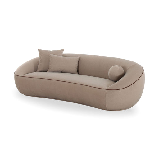 Jenny - Faux Mohair Sofa - Taupe - R&R Furniture Gallery (Fountain Valley, CA)