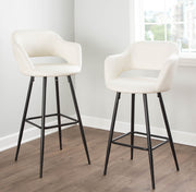 Set of two Lumi Source Margarite contemporary barstools with sleek design and modern style, perfect for kitchen or bar area.
