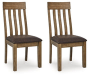 Urbinforte - Dining Upholstered Side Chair (Set of 2) - Light Brown - R&R Furniture Gallery (Fountain Valley, CA)