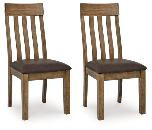 Urbinforte - Dining Upholstered Side Chair (Set of 2) - Light Brown - R&R Furniture Gallery (Fountain Valley, CA)