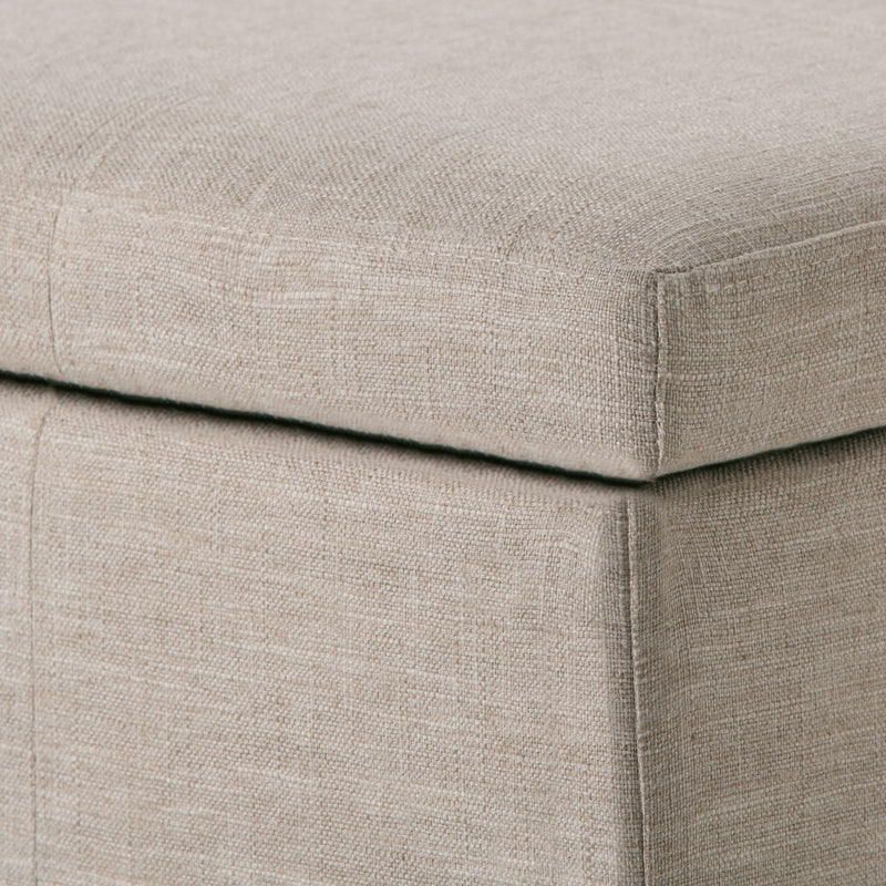 Kingsley - Upholstered Large Storage Ottoman - R&R Furniture Gallery (Fountain Valley, CA)