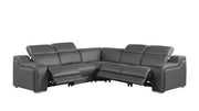 1116 - Power Reclining Italian Leather Sectional - R&R Furniture Gallery (Fountain Valley, CA)
