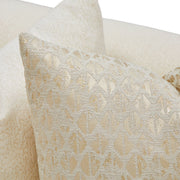 Sassani - Loveseat - Crepe / Gold - R&R Furniture Gallery (Fountain Valley, CA)