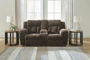 Frohn - Dbl Reclining Loveseat With Console - R&R Furniture Gallery (Fountain Valley, CA)
