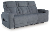 Studio Cave - Power Reclining Sofa - Steel - R&R Furniture Gallery (Fountain Valley, CA)