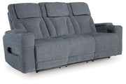 Studio Cave - Power Reclining Sofa - Steel - R&R Furniture Gallery (Fountain Valley, CA)