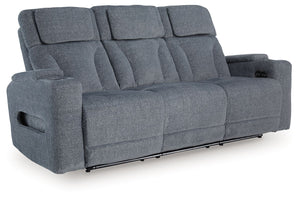 Studio Cave - Power Reclining Sofa - Steel - R&R Furniture Gallery (Fountain Valley, CA)