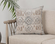 Performance - 22" x 22" Lukens Pillow - Gray Multi - R&R Furniture Gallery (Fountain Valley, CA)