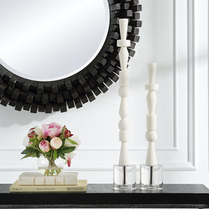 Norte - Stone Sculptures (Set of 2) - White - R&R Furniture Gallery (Fountain Valley, CA)