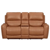 Hancock - Zero Gravity Power Reclining Console Loveseat P3 - R&R Furniture Gallery (Fountain Valley, CA)