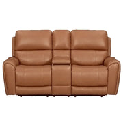 Hancock - Zero Gravity Power Reclining Console Loveseat P3 - R&R Furniture Gallery (Fountain Valley, CA)